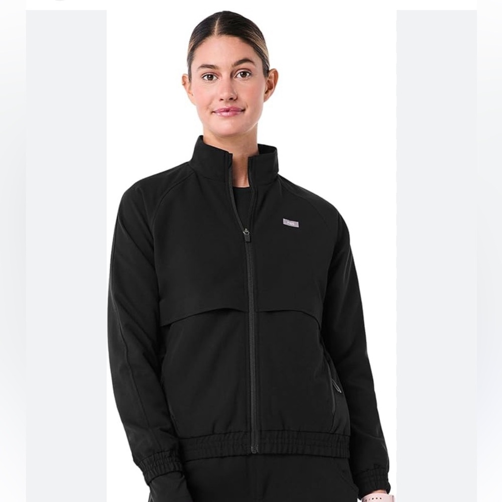 Figs Black Sydney Scrub Jacket